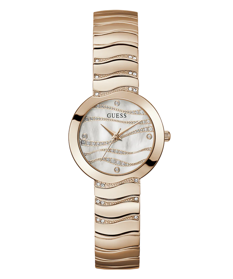 GUESS Ladies Rose Gold Tone Analog Watch - GW0871L3