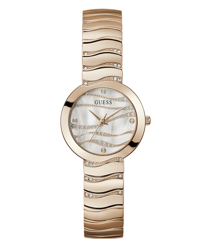 GUESS Ladies Rose Gold Tone Analog Watch - GW0871L3