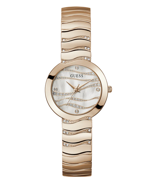 GUESS Ladies Rose Gold Tone Analog Watch - GW0871L3