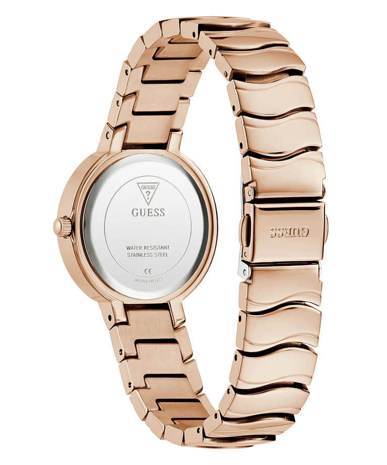 GUESS Ladies Rose Gold Tone Analog Watch - GW0871L3