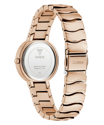 GUESS Ladies Rose Gold Tone Analog Watch - GW0871L3