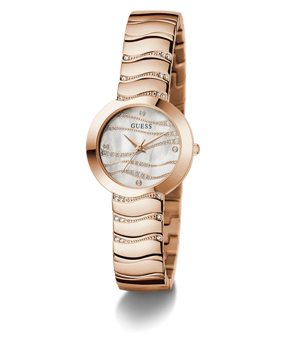 GUESS Ladies Rose Gold Tone Analog Watch - GW0871L3