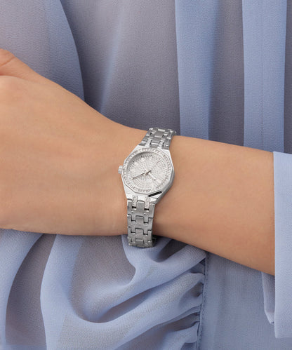 GUESS Ladies Pixie Silver Tone Analog Watch - GW0931L1