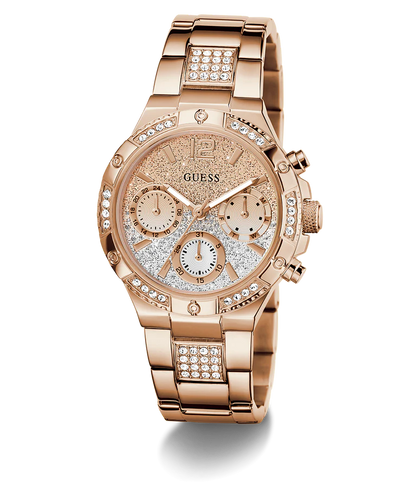 GUESS Ladies Rose Gold Tone Multi-function Watch - GW0950L4