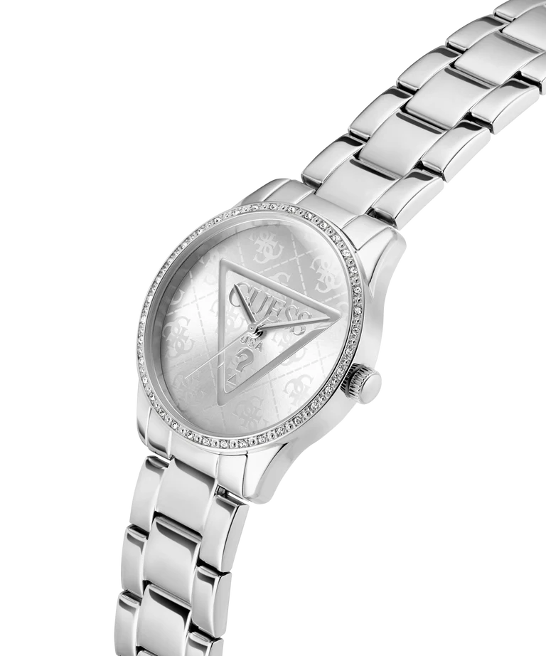 GUESS Ladies Silver Tone Analog Watch - GW0987L1