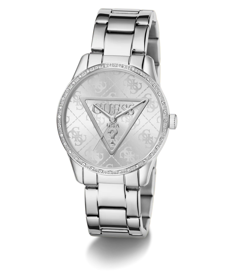 GUESS Ladies Silver Tone Analog Watch - GW0987L1