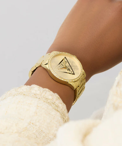 GUESS Ladies Gold Tone Analog Watch - GW0987L2