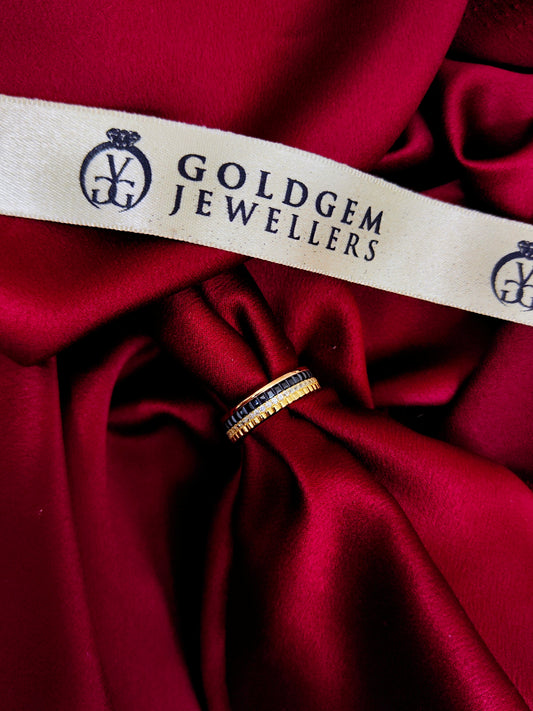 18ct Yellow Gold C/Z Designer Dress Ring