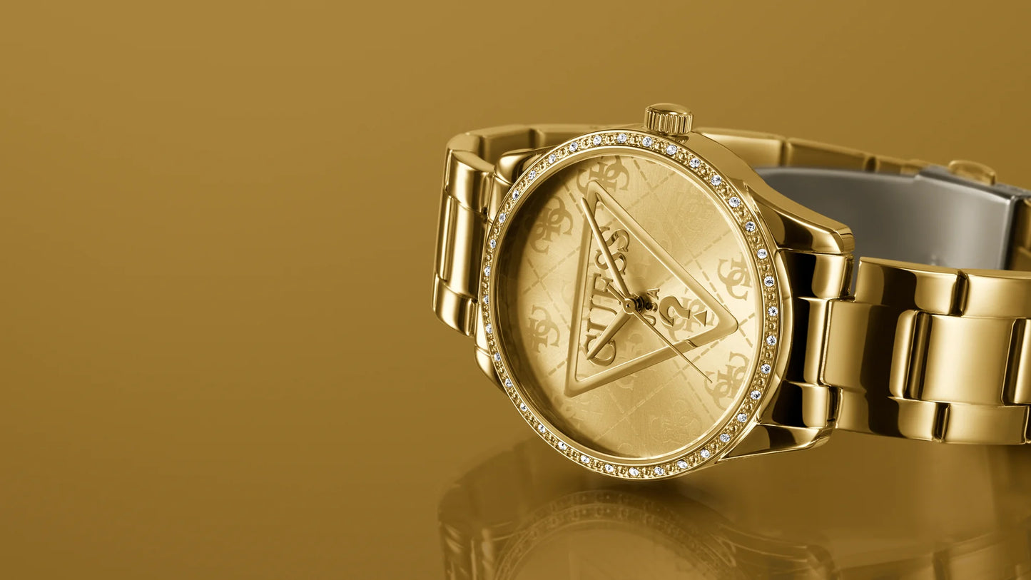 GUESS Ladies Gold Tone Analog Watch - GW0987L2