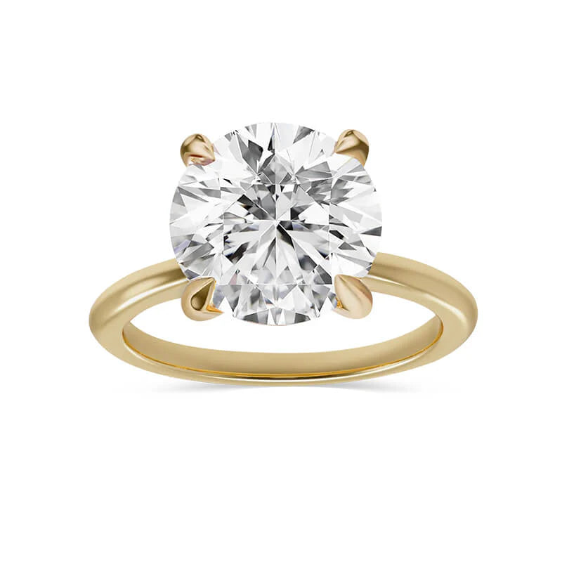 18ct Gold Lab Grown Diamond Solitaire  Ring – 5ct ROUND