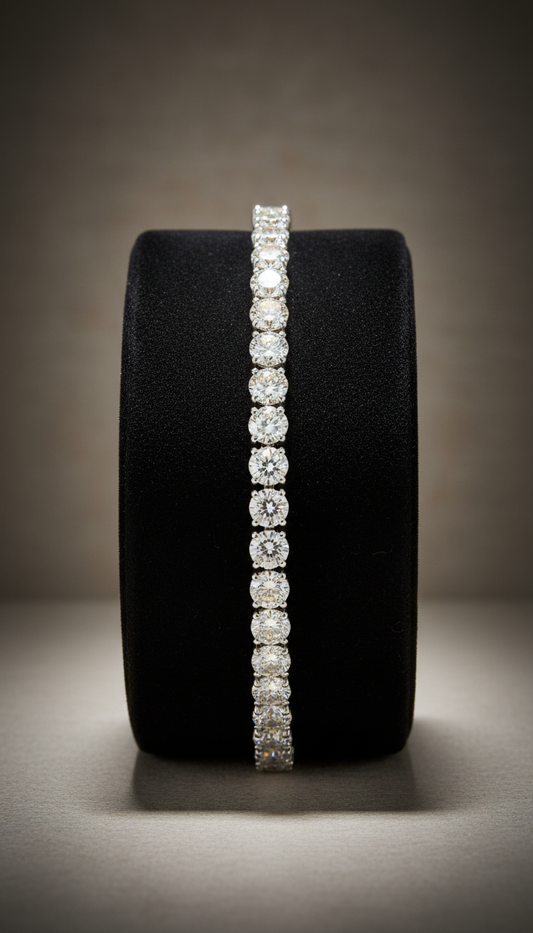 Platinum Mist Diamond Tennis Bracelet