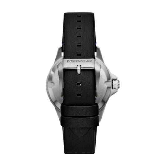 Emporio Armani  Black Leather Watch - AR11516