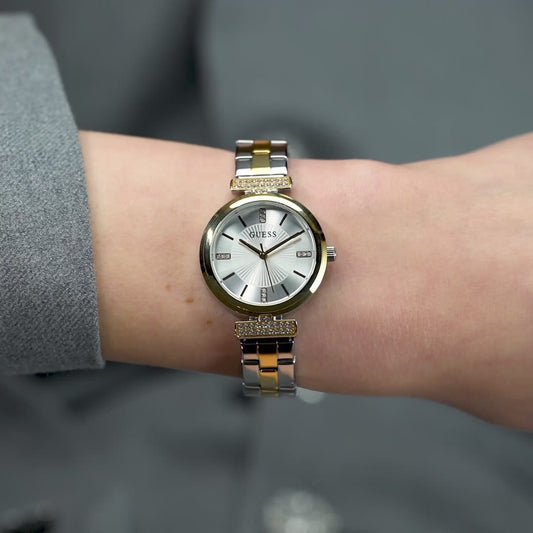 GUESS Ladies 2-Tone Gold Tone Analog Watch - GW0762L5