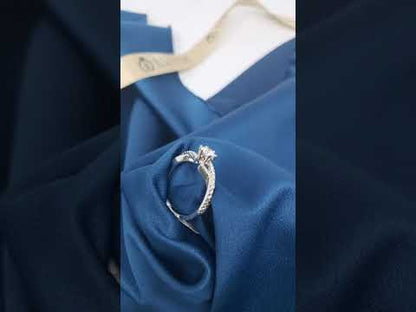 18ct White Gold Natural Diamond Ring