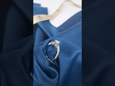 18ct White Gold Natural Diamond Ring