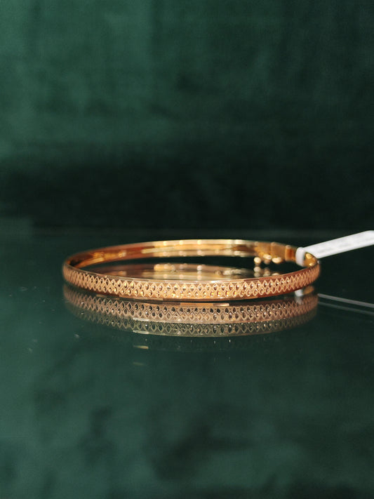 18ct Yellow Gold Solid Bracelet