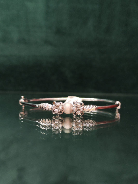 18ct White Gold Solid Bracelet