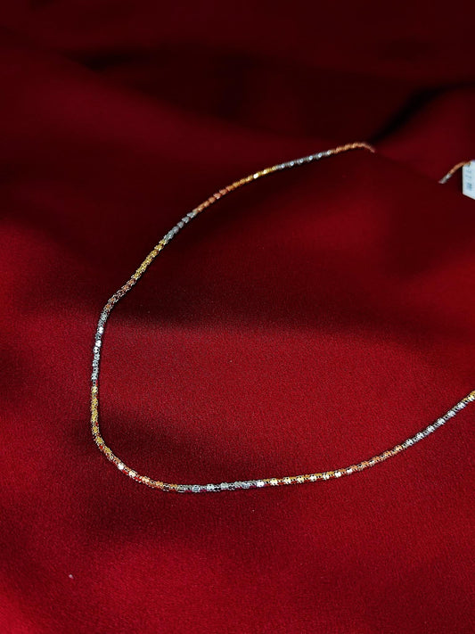 18CT 3 Tone Chain