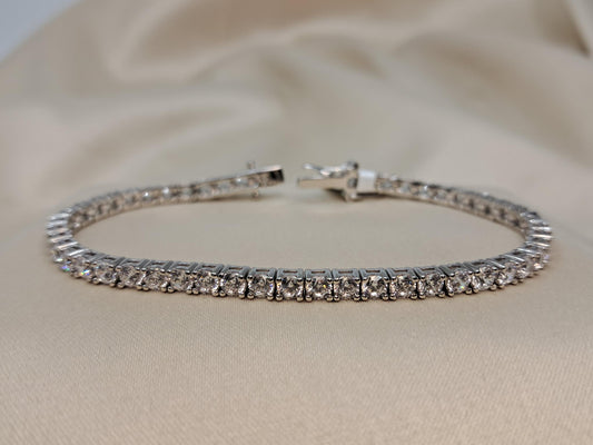 Silver 925 Cubic Zirconia Tennis Bracelet