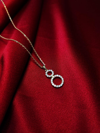 18ct Natural Diamond Rose Gold Pendant