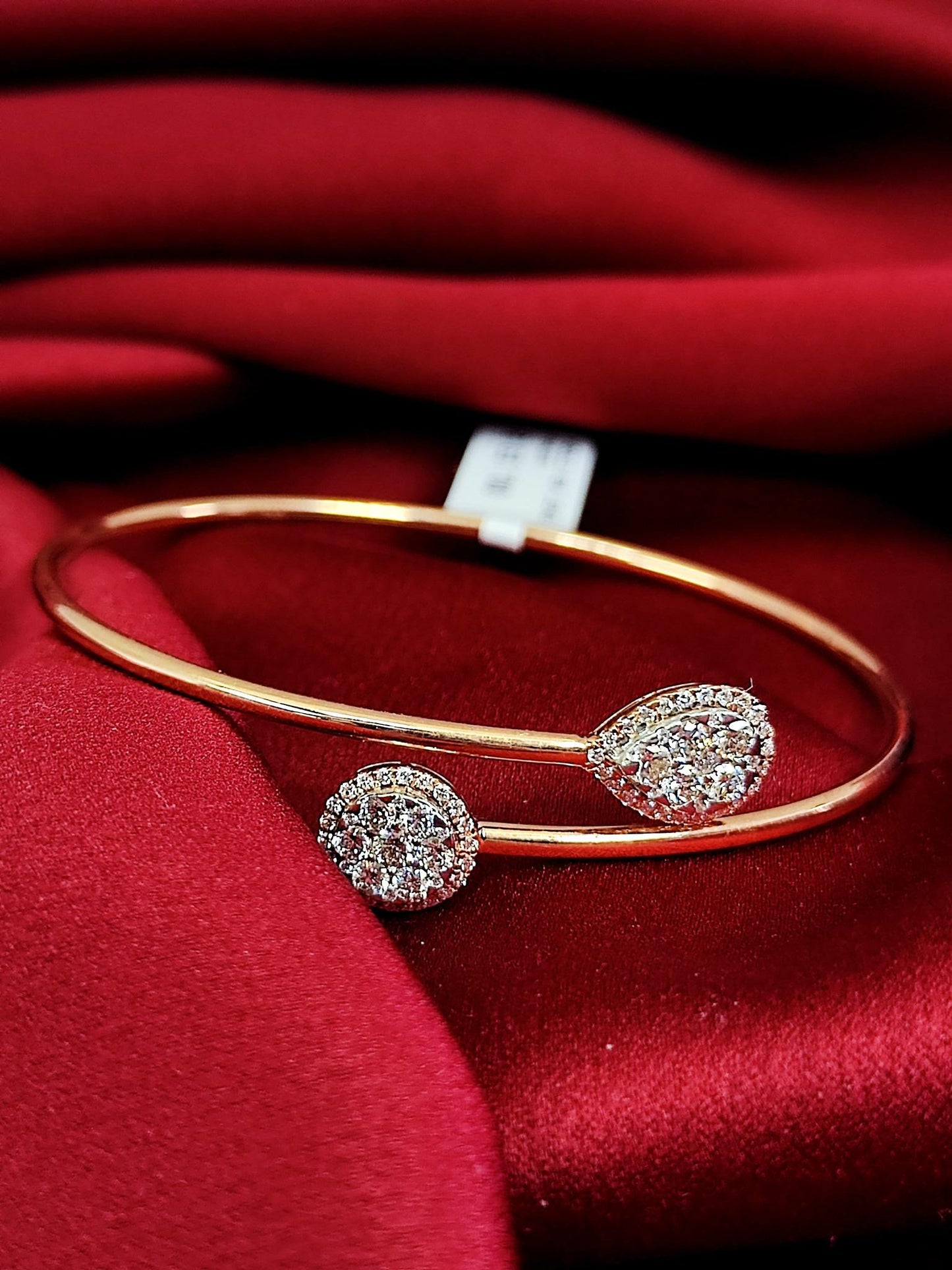 18ct Rose Gold Natural Diamond Bracelet