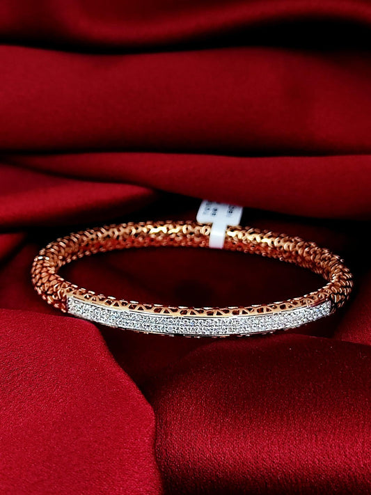 18ct Rose Gold Natural Diamond Bracelet