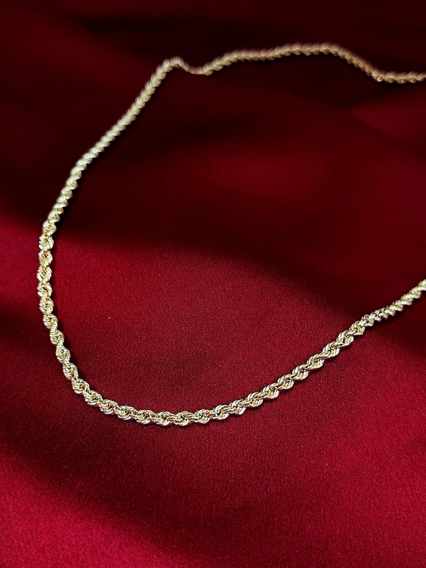 18CT Yellow Gold Thick Rope Chain