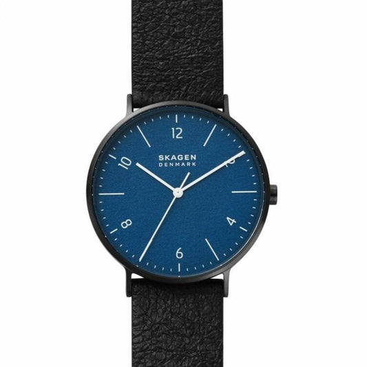 Skagen Men's Aaren Naturals Black Leather Alternative Made Watch - SKW6727