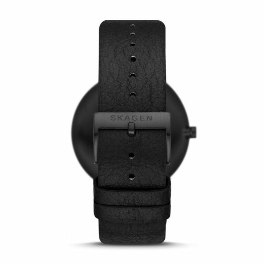 Skagen Men's Aaren Naturals Black Leather Alternative Made Watch - SKW6727